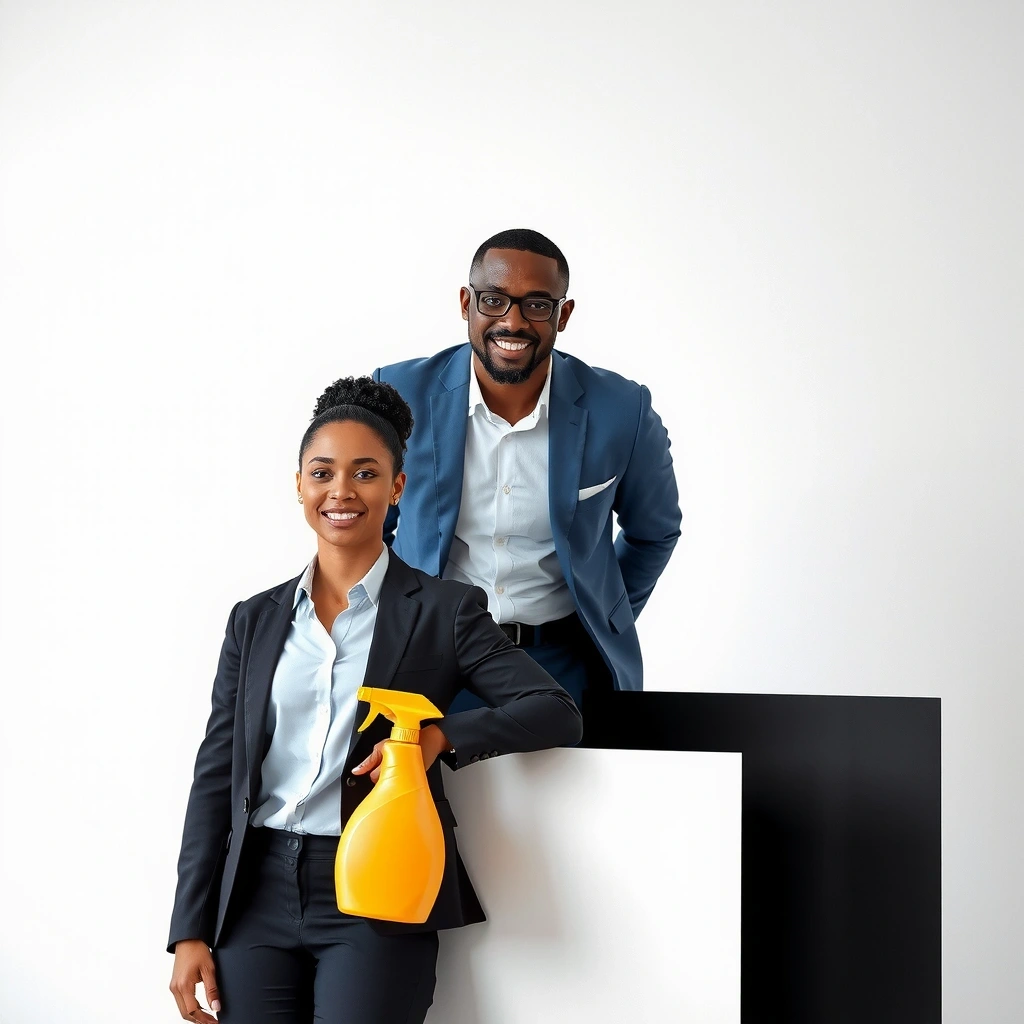 Professional cleaning team